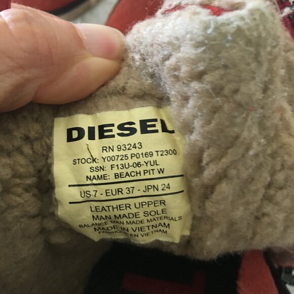 diesel beach pit women's suede sneakers size 7 - Picture 9 of 9